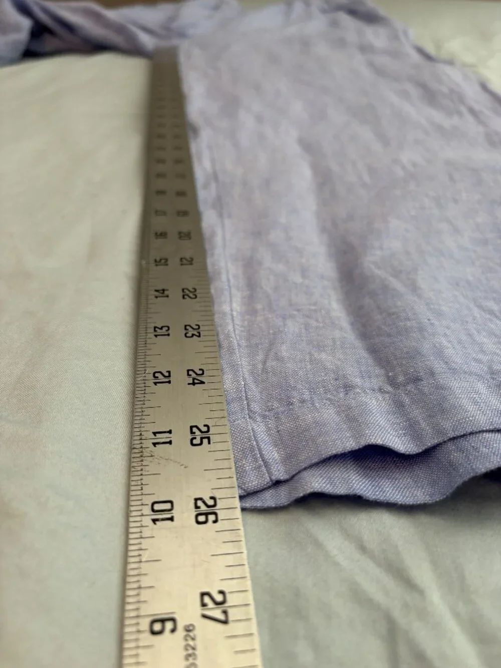 NWT Quince Women's 100% European Linen Pants L French Blue Coastal Quiet Luxury
